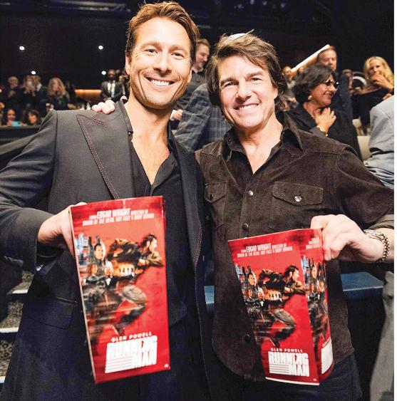 Tom Cruise hails Glen Powell's 'The Running Man'