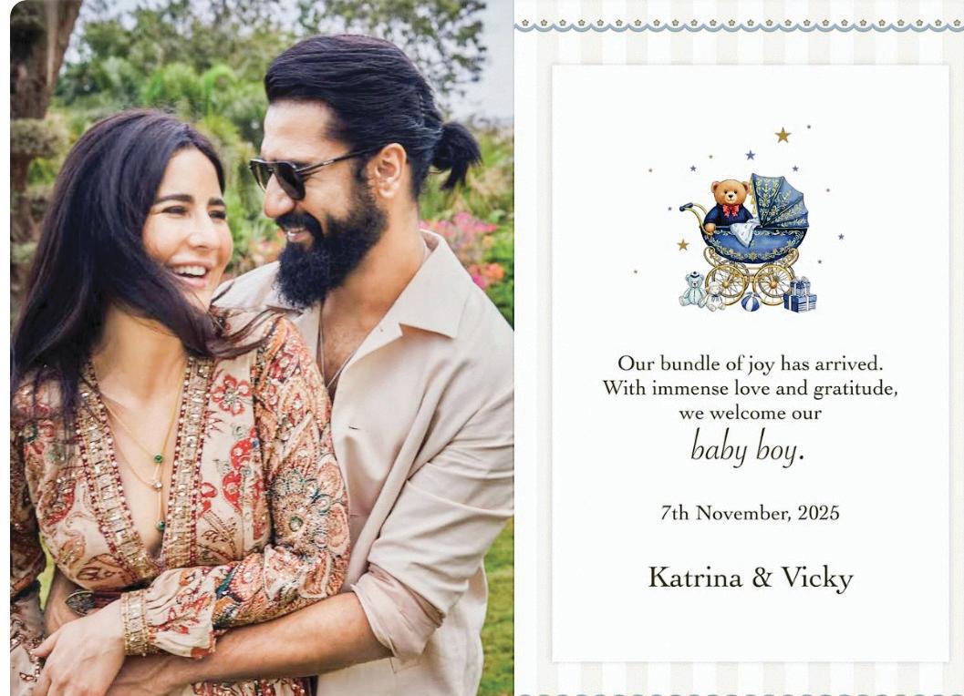 VICKY KAUSHAL, KATRINA KAIF WELCOME BABY BOY