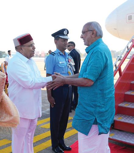 Vice President CP Radhakrishnan arrives in Karnataka for maiden visit after assuming office