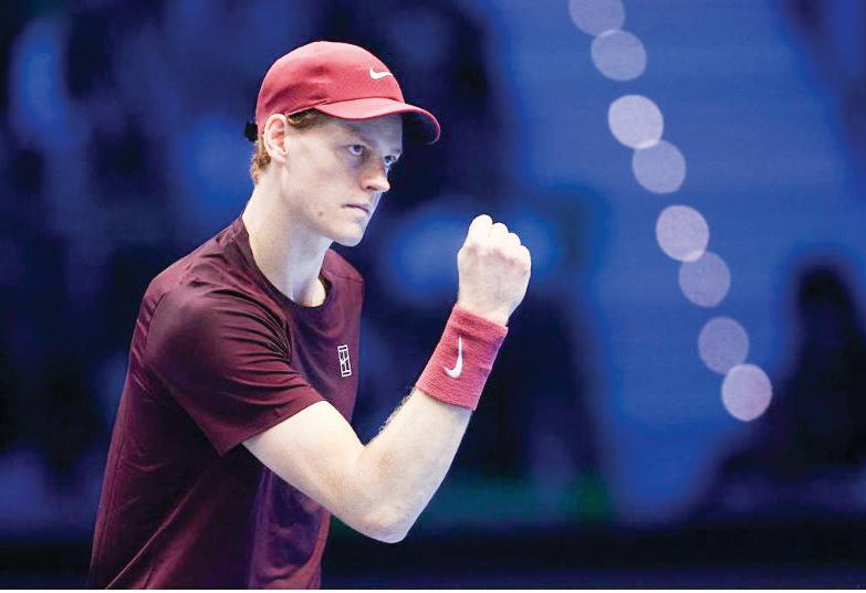 Sinner opens ATP Finals title defense by beating Auger-Aliassime