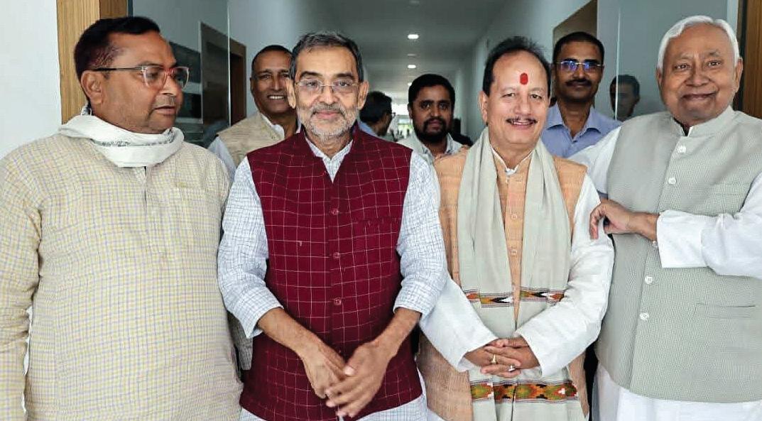 Hectic parleys in NDA ahead of govt formation as CEO hands over MLAs' list to Bihar Guv