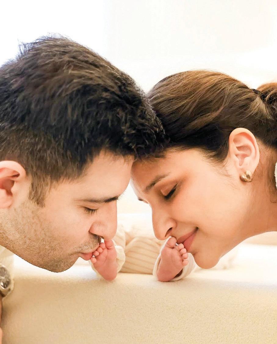 Parineeti, Raghav share first glimpse of their baby boy 'Neer'