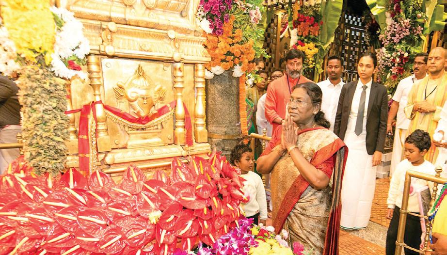 President Murmu arrives in Tirumala for Lord Venkateswara Darshan