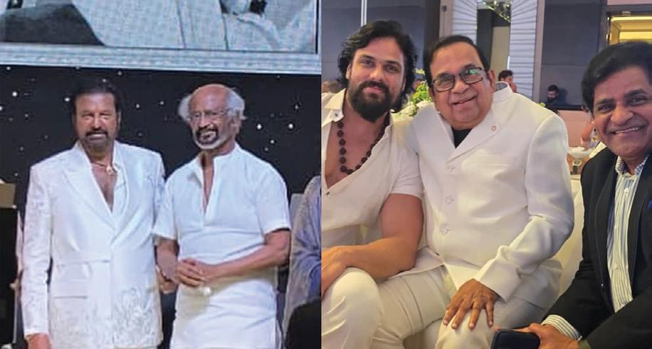 Rajinikanth attends Mohan Babu's 50 years in industry celebration