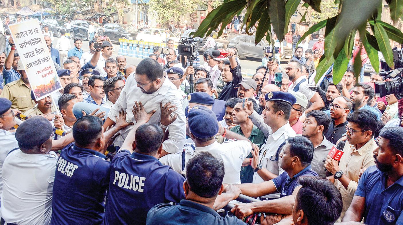 BJP ALLEGES TMC CONNECT OVER BLOS PROTEST IN BENGAL