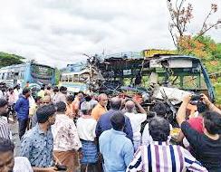 6 dead, 50 injured in bus collision in Tamil Nadu