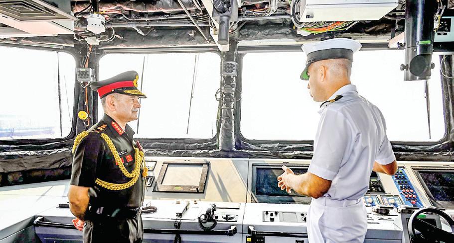 INS Mahe commission to boost Indian Navy’s capability: Army chief Dwivedi