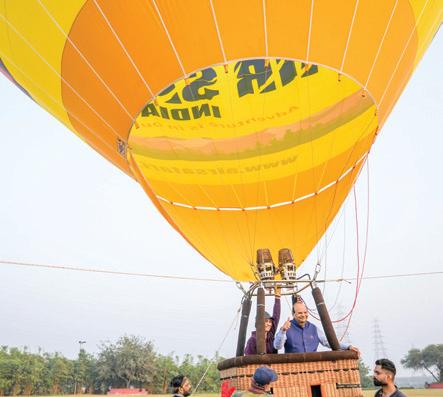 Delhi's 1st hot air balloon trial successfully conducted