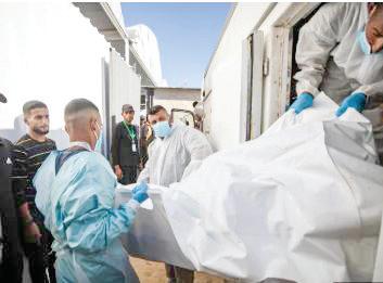 ISRAEL RETURNS 15 PALESTINIAN BODIES TO GAZA