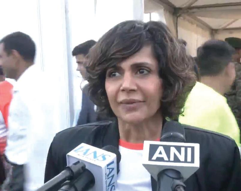 Pranav Adani, Mandira Bedi flag off marathon in Ahmedabad