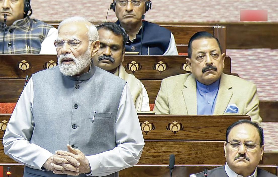 PARLIAMENT WINTER SESSION: PM MODI WELCOMES RADHAKRISHNAN TO HOUSE