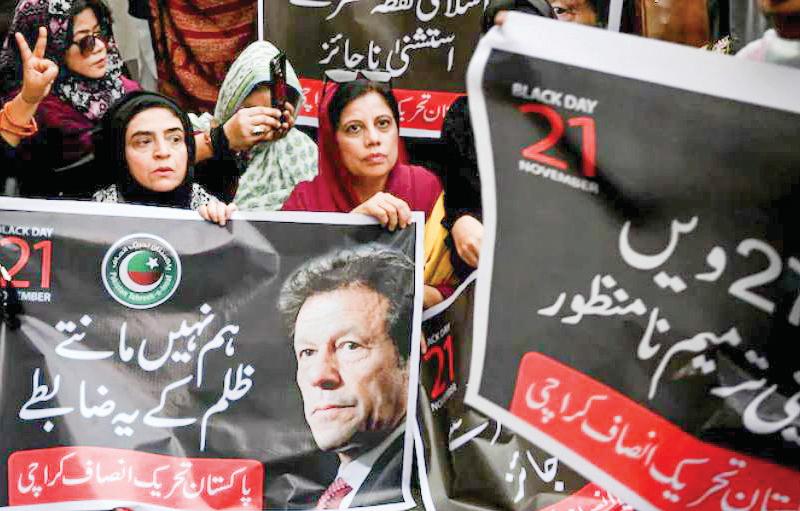 PAK: IMRAN KHAN’S SISTER ALLOWED JAIL VISIT AMID PTI PROTESTS, SEC 144 CLAMPDOWN