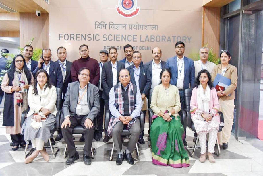 LG V K Saxena visits Rohini forensic science laboratory