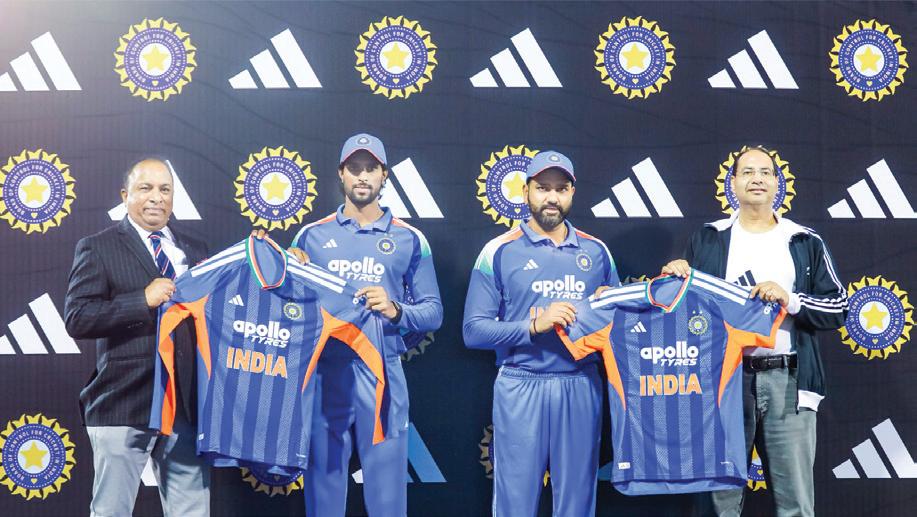 India unveils new T20 World Cup jersey in Raipur