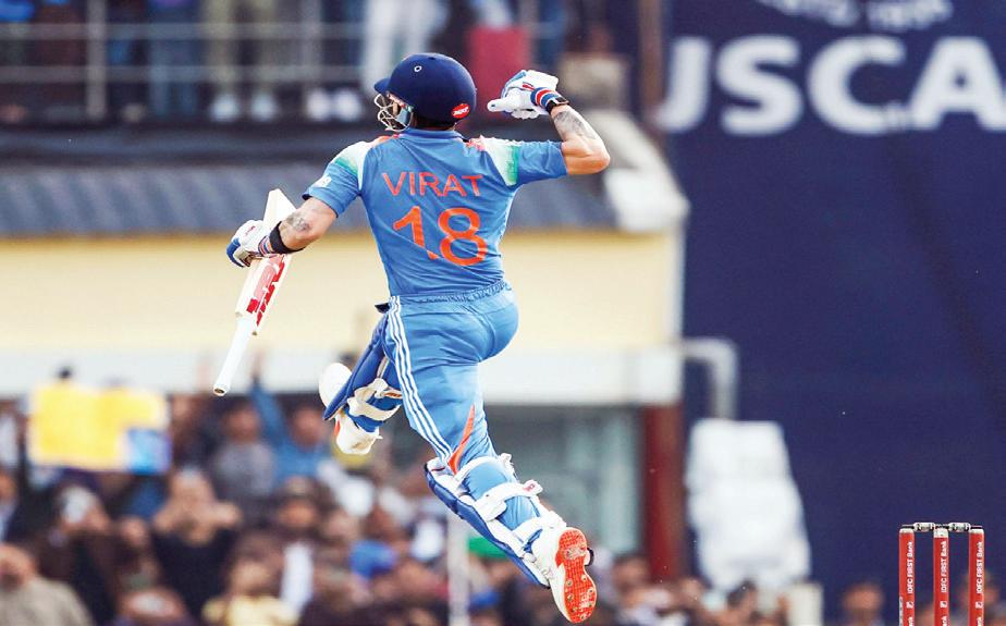 KOHLI RISES TO FOURTH IN ODI RANKINGS, JUST 32 POINTS BEHIND ROHIT