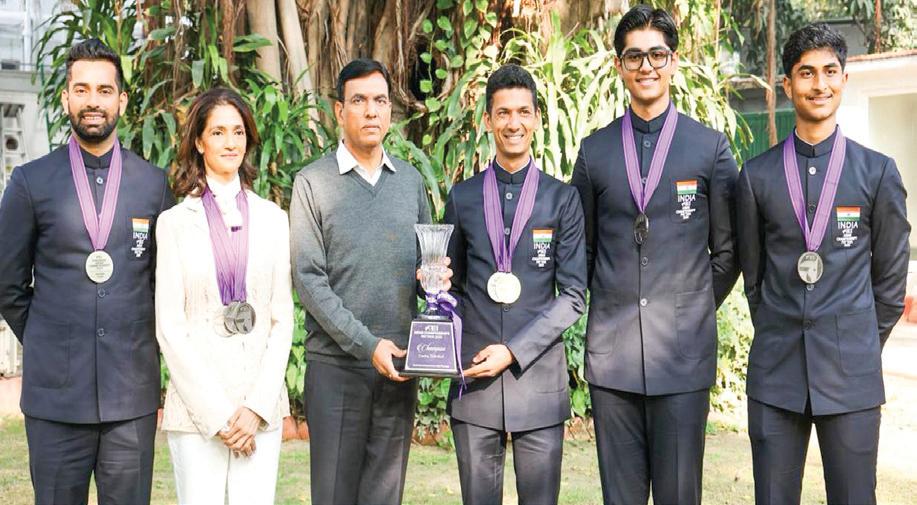 Mandaviya felicitates Asian equestrian medal winners in Delhi
