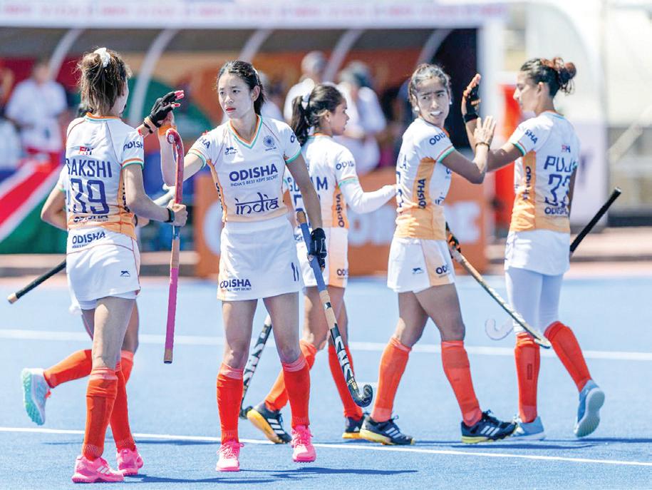 INDIA JUNIOR WOMEN'S HOCKEY THRASH IRELAND 4-0 TRIUMPHANTLY