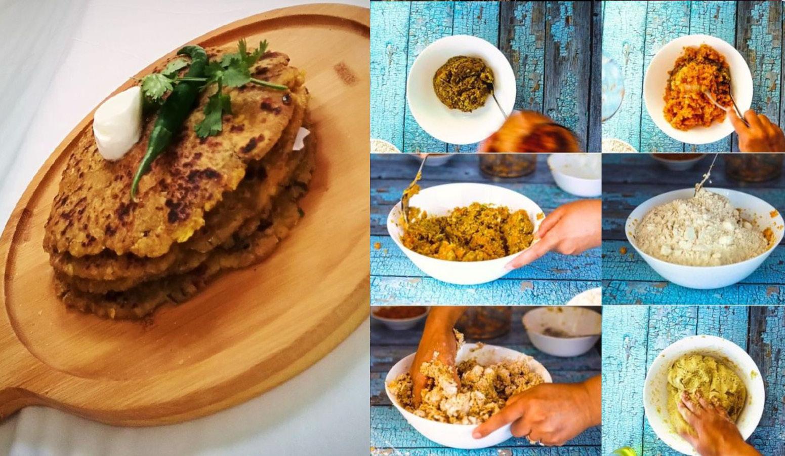 LEFTOVER KHICHDI PARATHA