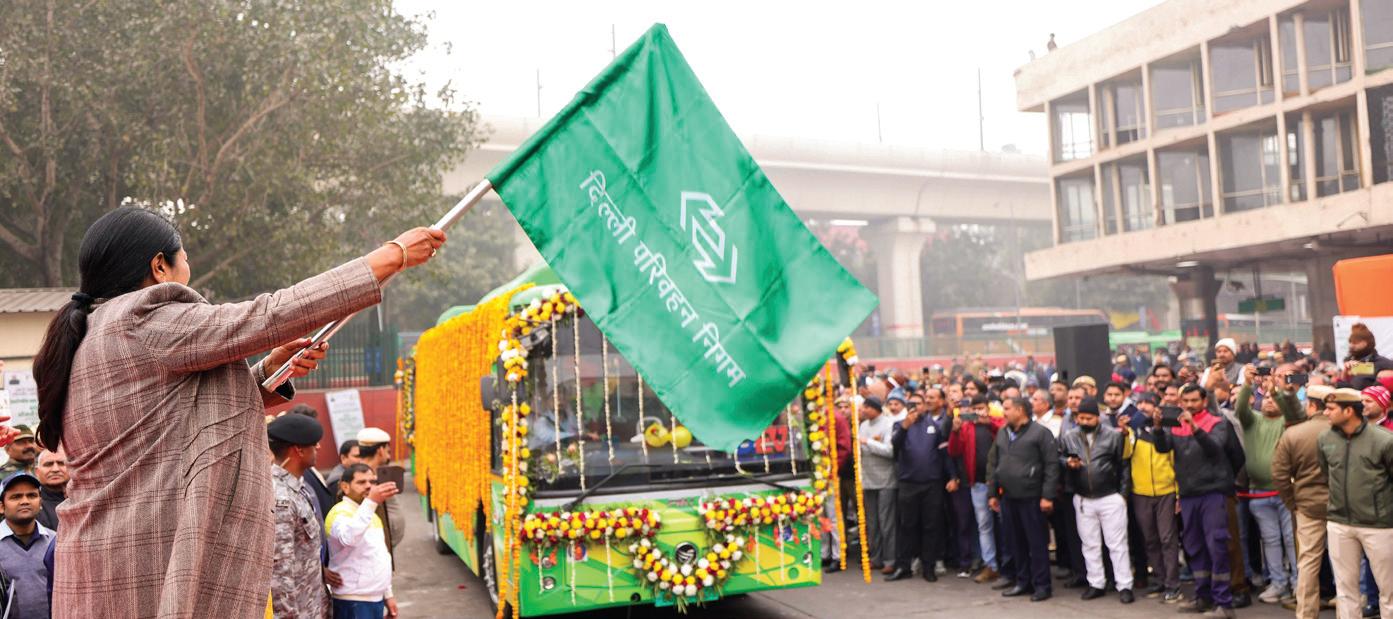Delhi steps up green transport push with 100 new electric buses