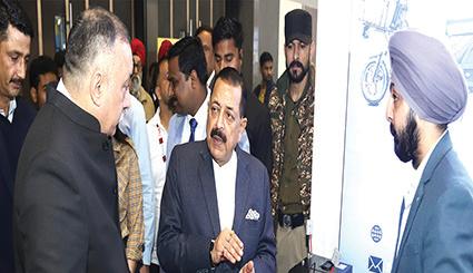 Minister Jitendra visits EV Expo at Bharat Mandapam