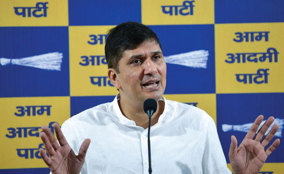 “Even under GRAP-IV, brick plant is operating in Kondli,” claims AAP’s Saurabh Bharadwaj