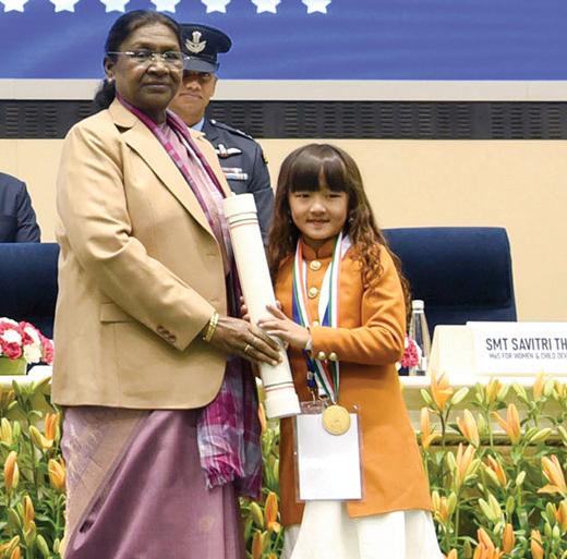 President Murmu gives 'Pradhan Mantri Rashtriya Bal Puraskar' awards