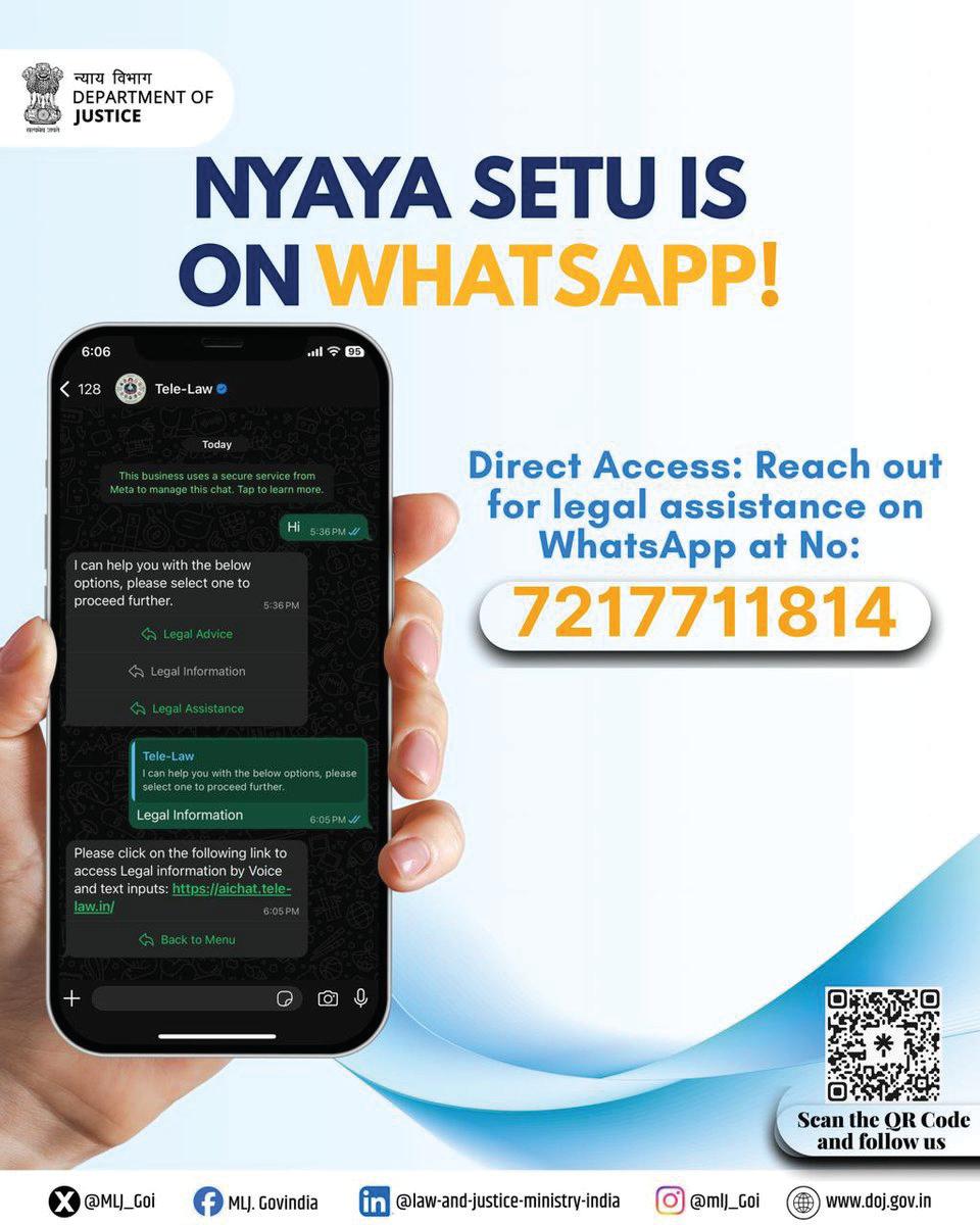 Free legal help on WhatsApp for property and divorce queries