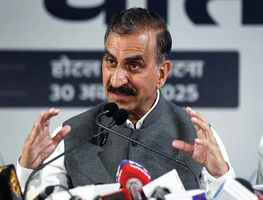 CM SUKHU FLAGS FISCAL STRESS, GST LOSSES, REVENUE CHALLENGES FOR HIMACHAL