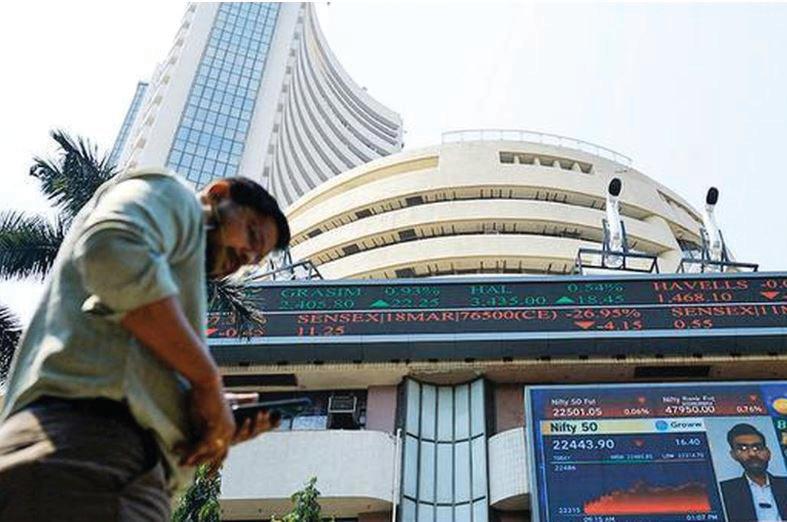 Sensex, Nifty succumb to selling pressure in blue-chips Reliance, ICICI Bank
