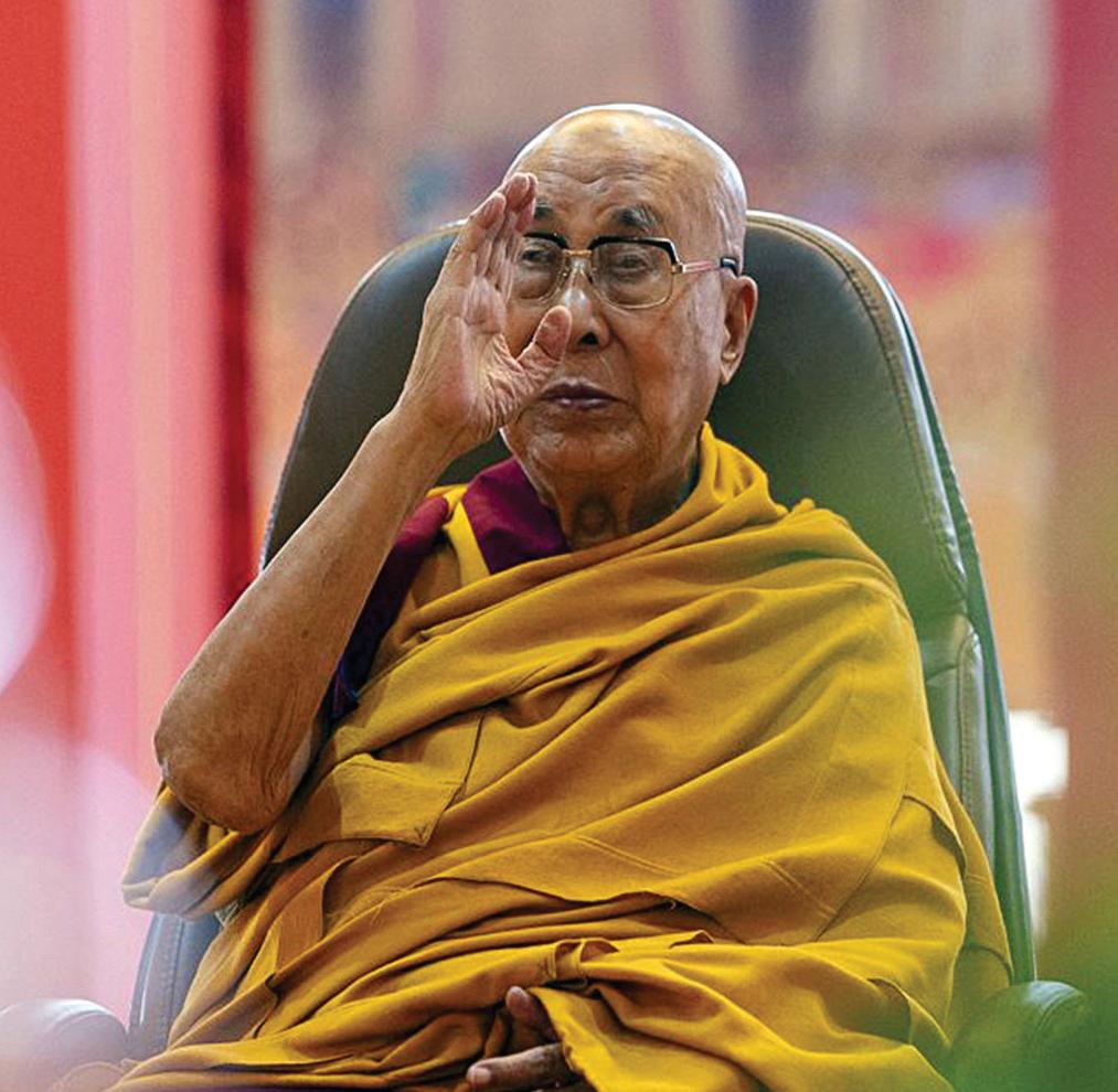 Dalai Lama receives Grammy, spreads message of peace