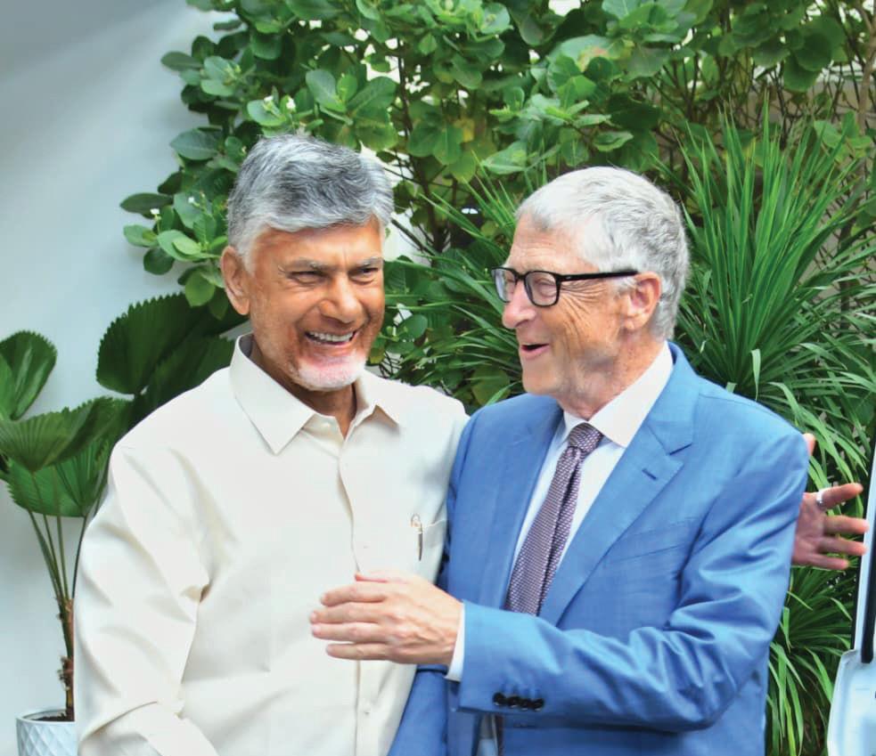 Bill Gates pats AP Govt's RTGS services