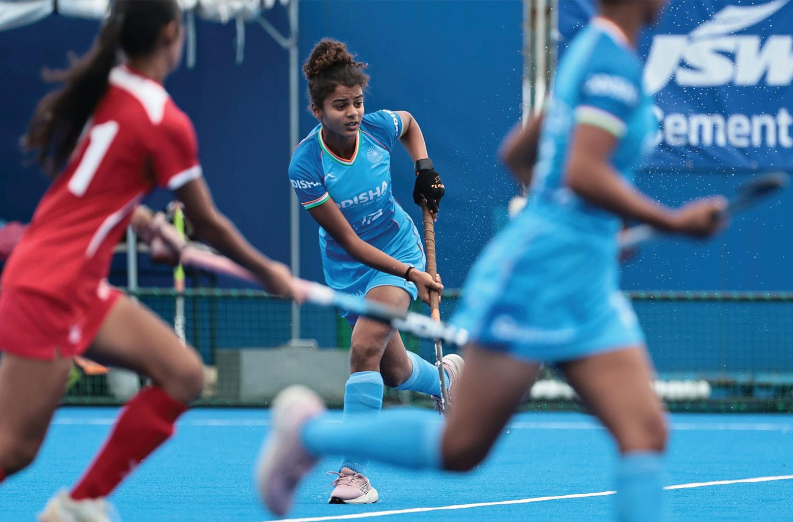 INDIA U18 WOMEN CRUSH SINGAPORE 25-0, ENTER SEMIFINALS