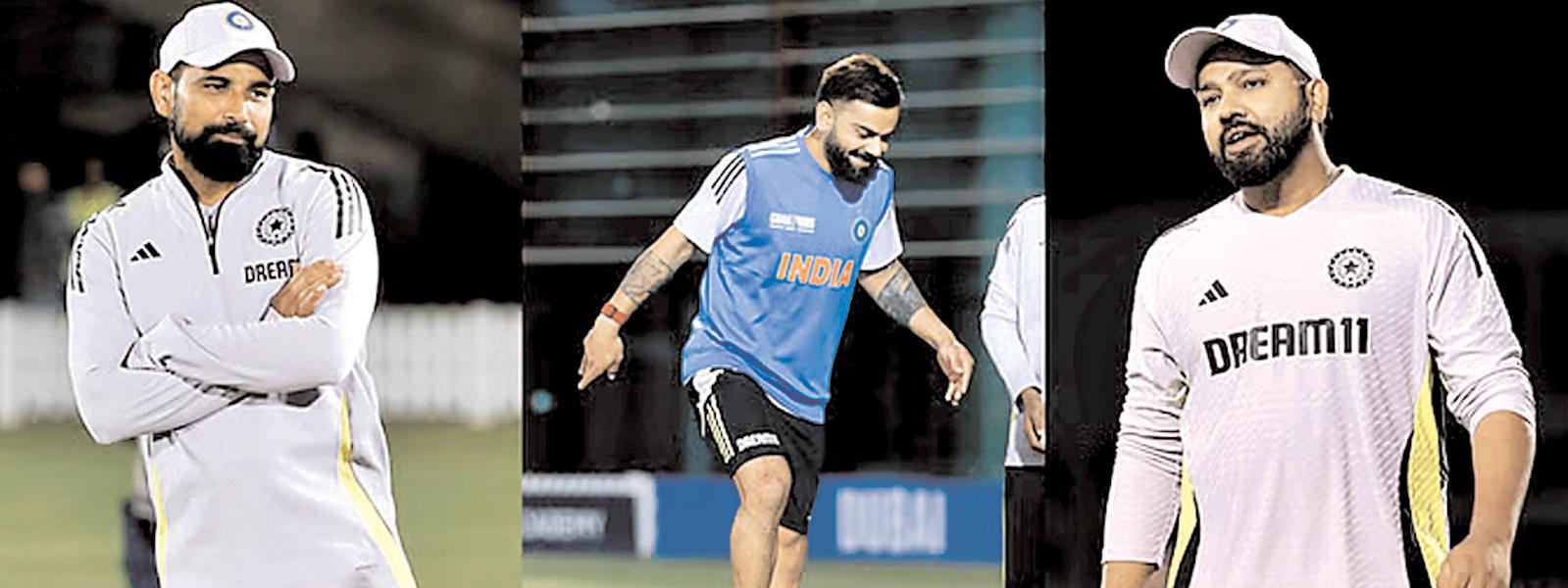 मैच से पहले भारतीय खिलाड़ियों ने जमकर किया अभ्यास, कोहली ने खेले बड़े शॉट