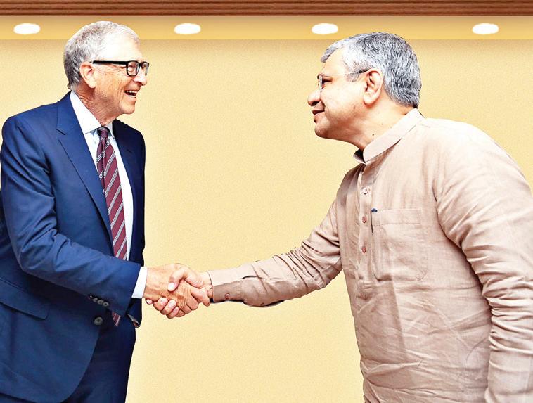 'इंडिया एआई मिशन' और 'गेट्स फाउंडेशन' मिलकर तैयार करेंगे एआई समाधान : अश्विनी वैष्णव