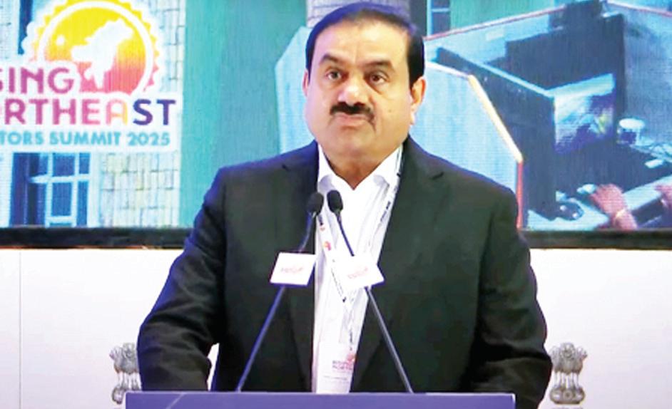 अदानी ग्रुप पूर्वोत्तर राज्यों में अगले 10 वर्षों में 50,000 करोड़ रुपए का अतिरिक्त निवेश करेगा