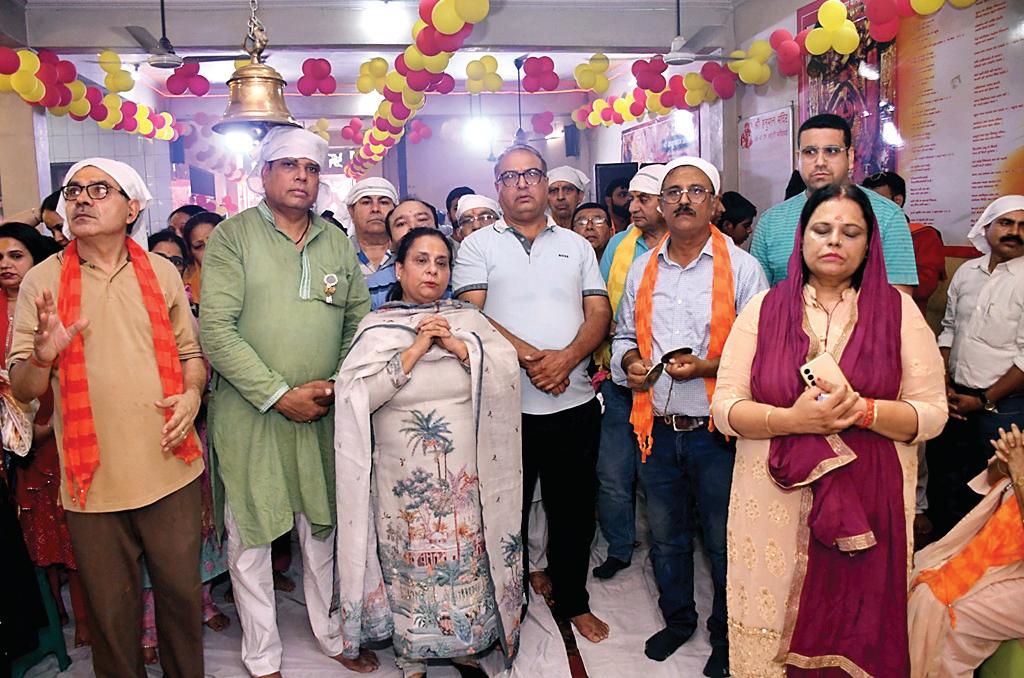 मिलाप स्मृति भवन सिद्धपीठ हनुमान मंदिर 3डी-42 एनआईटी फरीदाबाद का 48 वां वार्षिकोत्सव धूमधाम से मनाया