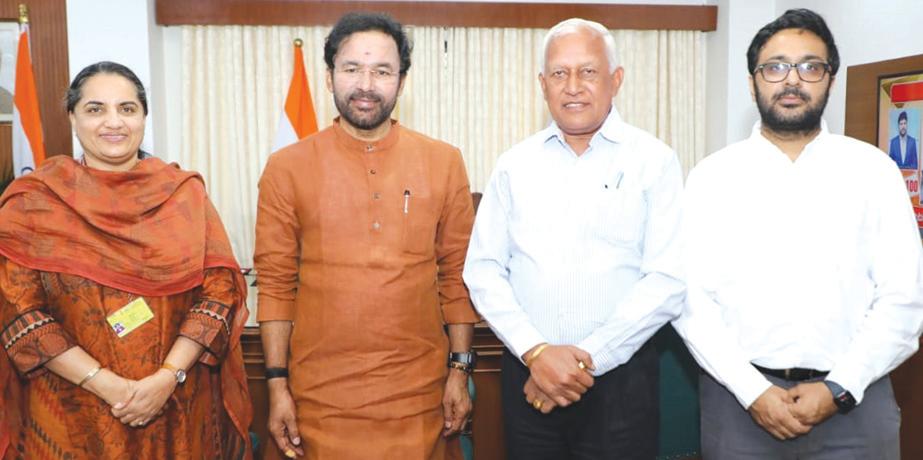 बरिंदर कुमार ने पंजाब में पोटाश सर्वेक्षण कार्य को जल्द पूरा करने के लिए केंद्रीय कोयला एवं खान मंत्री किशन रेड्डी से की मुलाकात