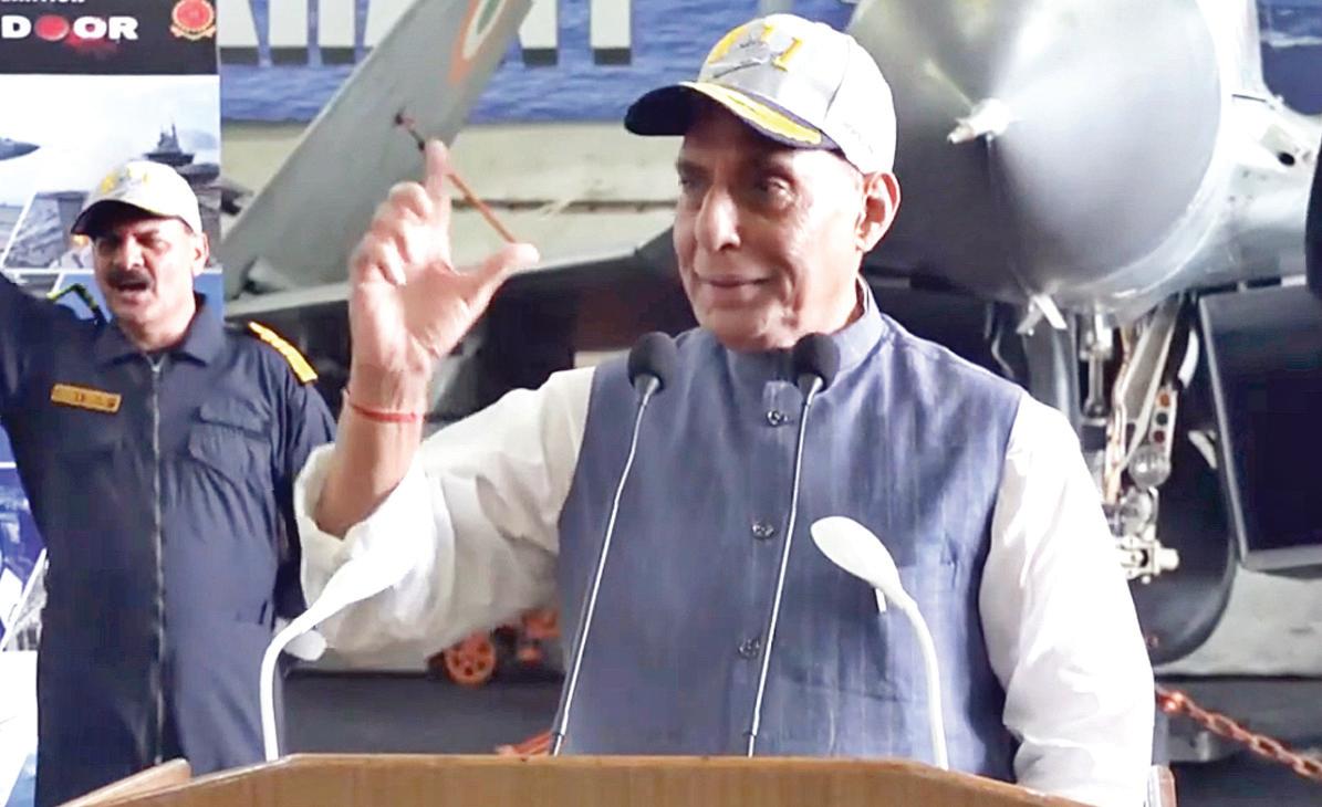भारतीय नौसेना फॉर्म में आती, तो पाकिस्तान के चार टुकड़े हो जाते: राजनाथ सिंह