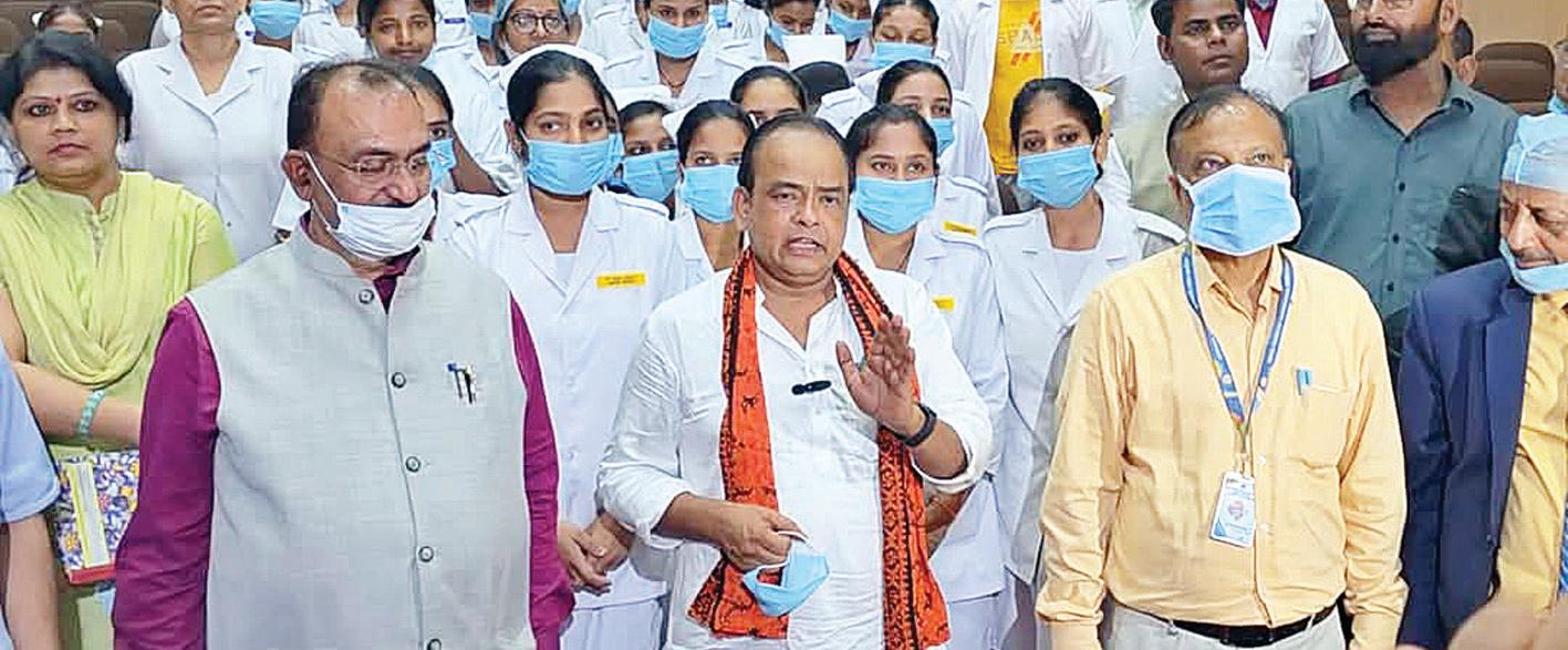 कोविड के मद्देनजर झारखंड के अस्पतालों में कराई जा रही मॉक ड्रिल