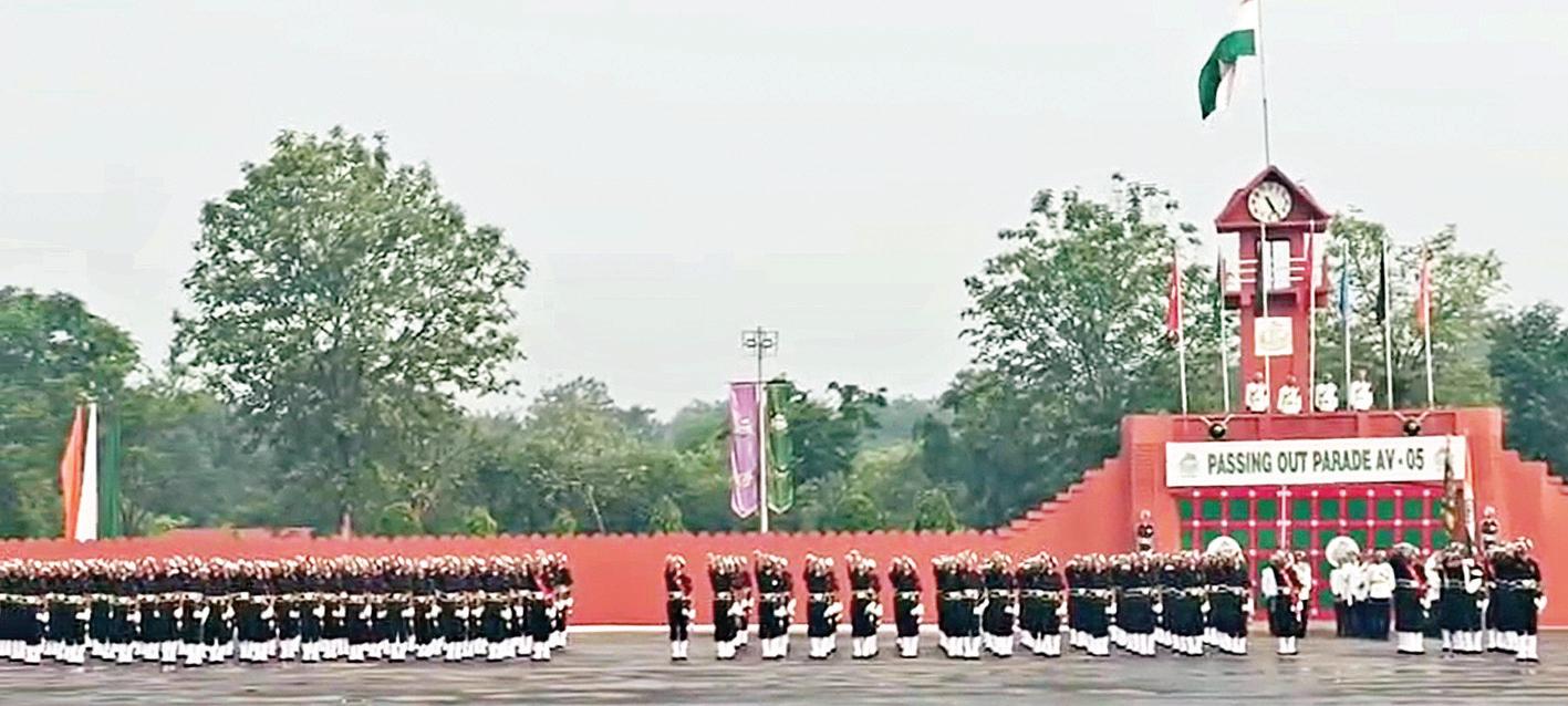 पंजाब रेजीमेंट सेंटर में पांचवें बैच के 622 अग्नि वीर सैनिको का पासिंग आउट परेड