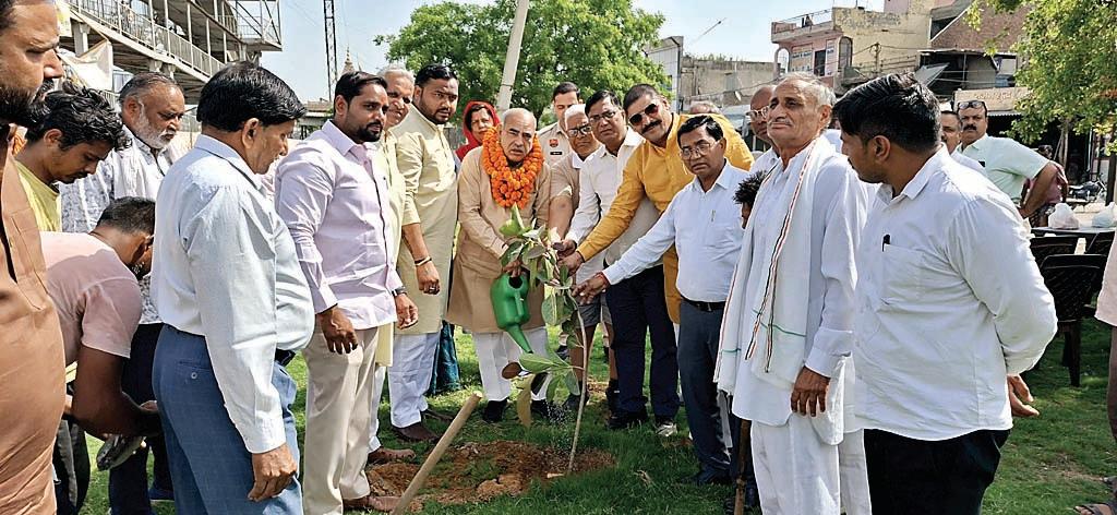 एक पौधा मां के नाम लगाए गए पौधे की करें पुत्र के समान सेवा : मूलचंद शर्मा