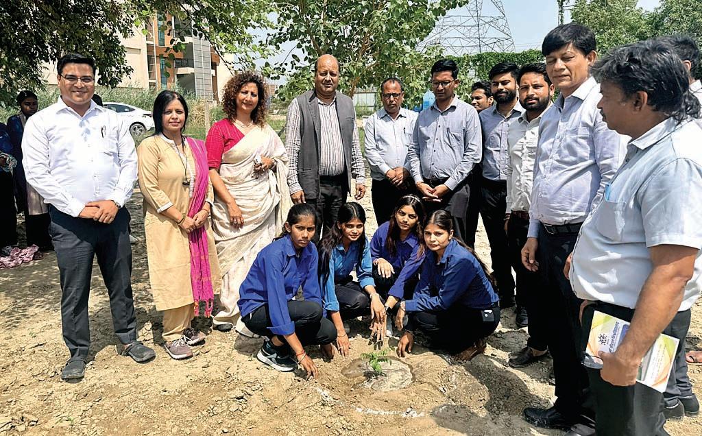 श्री विश्वकर्मा कौशल विश्वविद्यालय में 11 हजार पौधे लगाने का लक्ष्य पूरा