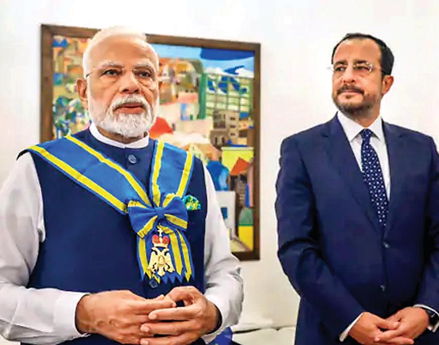 पीएम मोदी को मिला साइप्रस का सर्वोच्च सम्मान, अब तक 21 देशों ने किया सम्मानित
