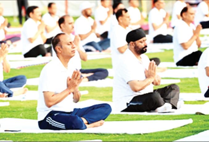 सीमा सुरक्षा बल ने नई दिल्ली में मनाया 11वाँ अंतर्राष्ट्रीय योग दिवस