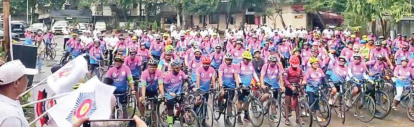 मुंबई ने नशे के खिलाफ छेड़ी मुहिम, 'ड्रग्स मुक्त भारत' संकल्प के साथ साइक्लोथॉन का आयोजन