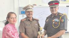 राजकीय आईटीआई पलवल में 5 हरियाणा बटालियन कमांडिंग ऑफिसर ने दौरा किया