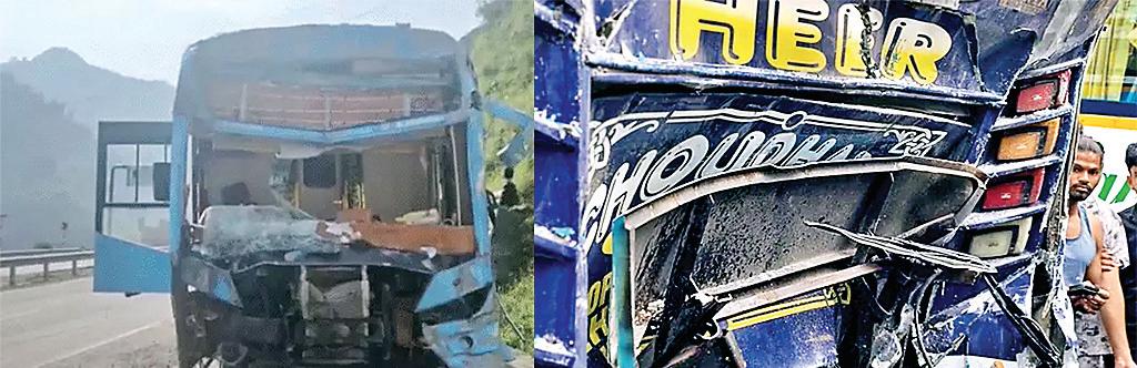 अमरनाथ यात्रा पर जा रही बस का ब्रेक फेल, 4 बसों से टकराई, 36 श्रद्धालु हुए घायल