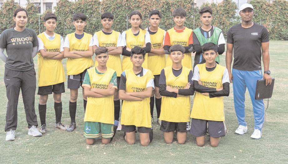 मानव रचना में प्रशिक्षित हरियाणा की अंडर-15 बालिका फुटबॉल टीम, स्वीडन में गोथिया कप 2025 में भारत का प्रतिनिधित्व करेगी