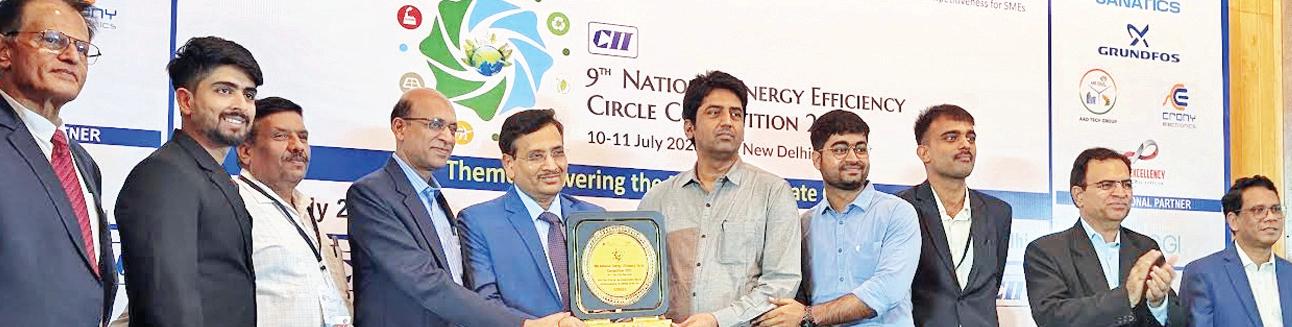 सीआईआई नेशनल एनर्जी एफिशिएंसी सर्किल प्रतियोगिता 2025 में जिंदल स्टेनलेस ने जीते सात पुरस्कार
