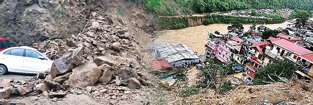 पहाड़ी राज्यों में कहर बनकर उतर रही बारिश, बाढ़-भूस्खलन से काफी नुकसान